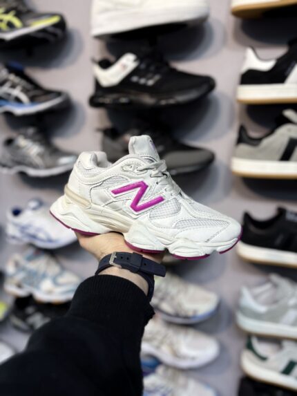 کتونی نیوبالانس 9060 رنگ سفید بنفش / کد 90601