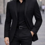 پیراهن رسمی مشکی M تا 3XL دوشین
