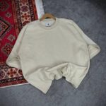 تیشرت بیسیک ساده کرمی / پنبه دو نخ