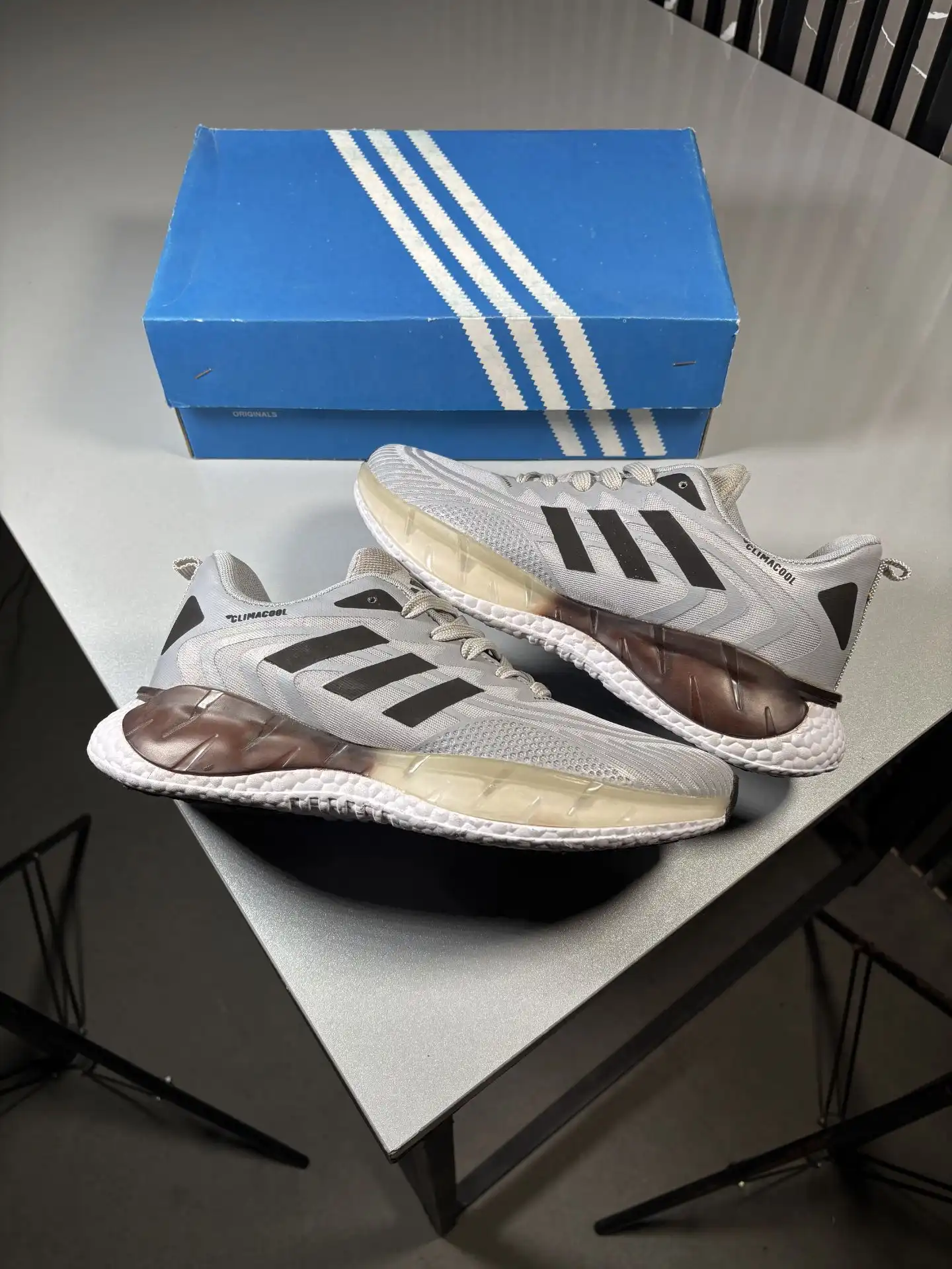 Adidas-Climacool-grey-black-sneakers-heroshoop.webp کتونی ادیداس مدل کلیماکول climacool / رنگ طوسی مشکی / کد 99552 - Image 1