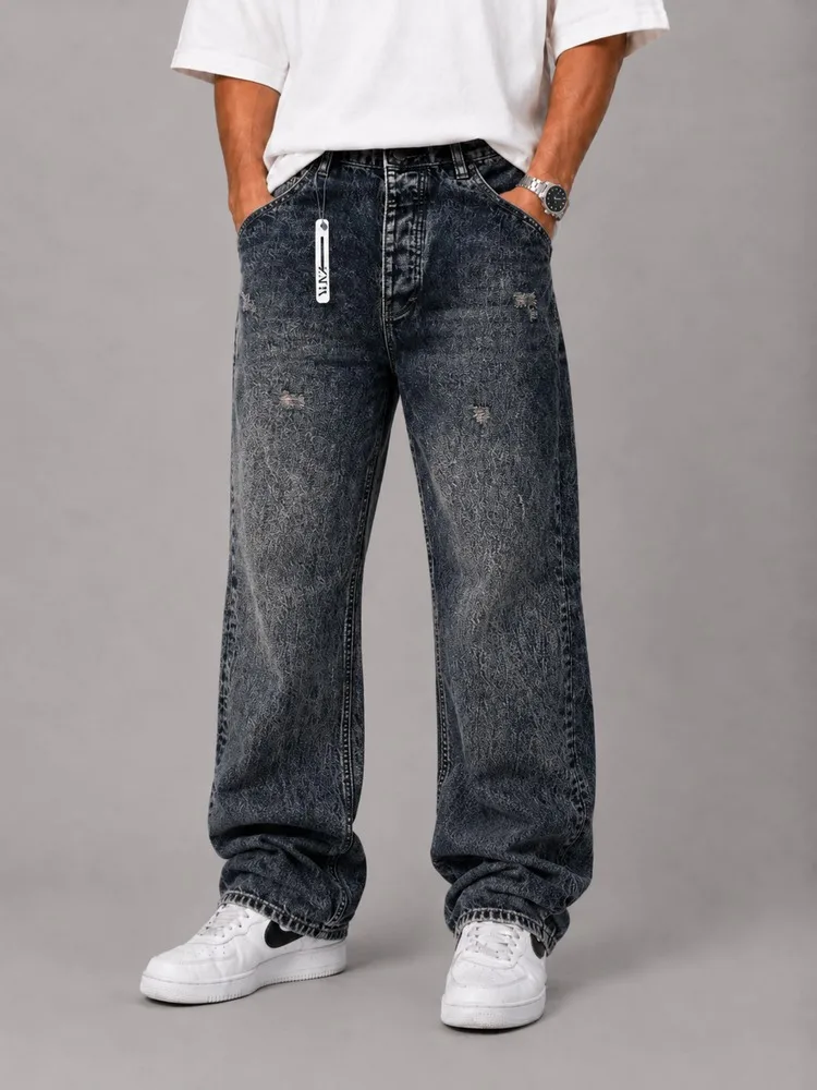 Baggy-jeans-first-class-fabric-code-7203-heroshoop-6.webp شلوار جین بگ استایل / پارجه درجه یک / کد 7203 - Image 1