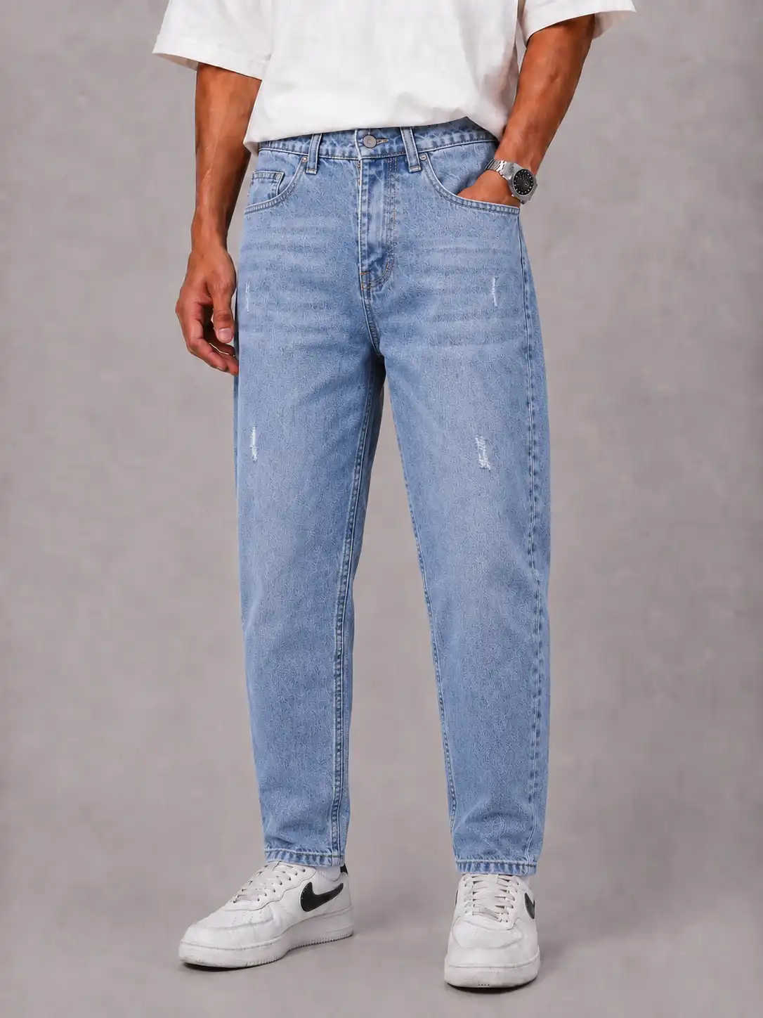 Blue-mom-fit-jeans-heroshoop-1.webp شلوار جین مام فیت آبی / کد 2/23/2 - Image 1