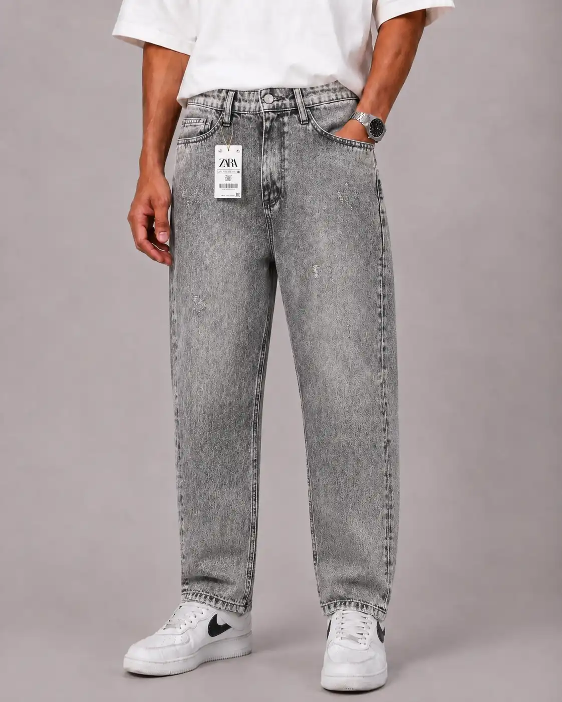 Gray-mom-style-jeans-heroshoop.webp شلوار جین مام استایل طوسی / کد 2002 - Image 1