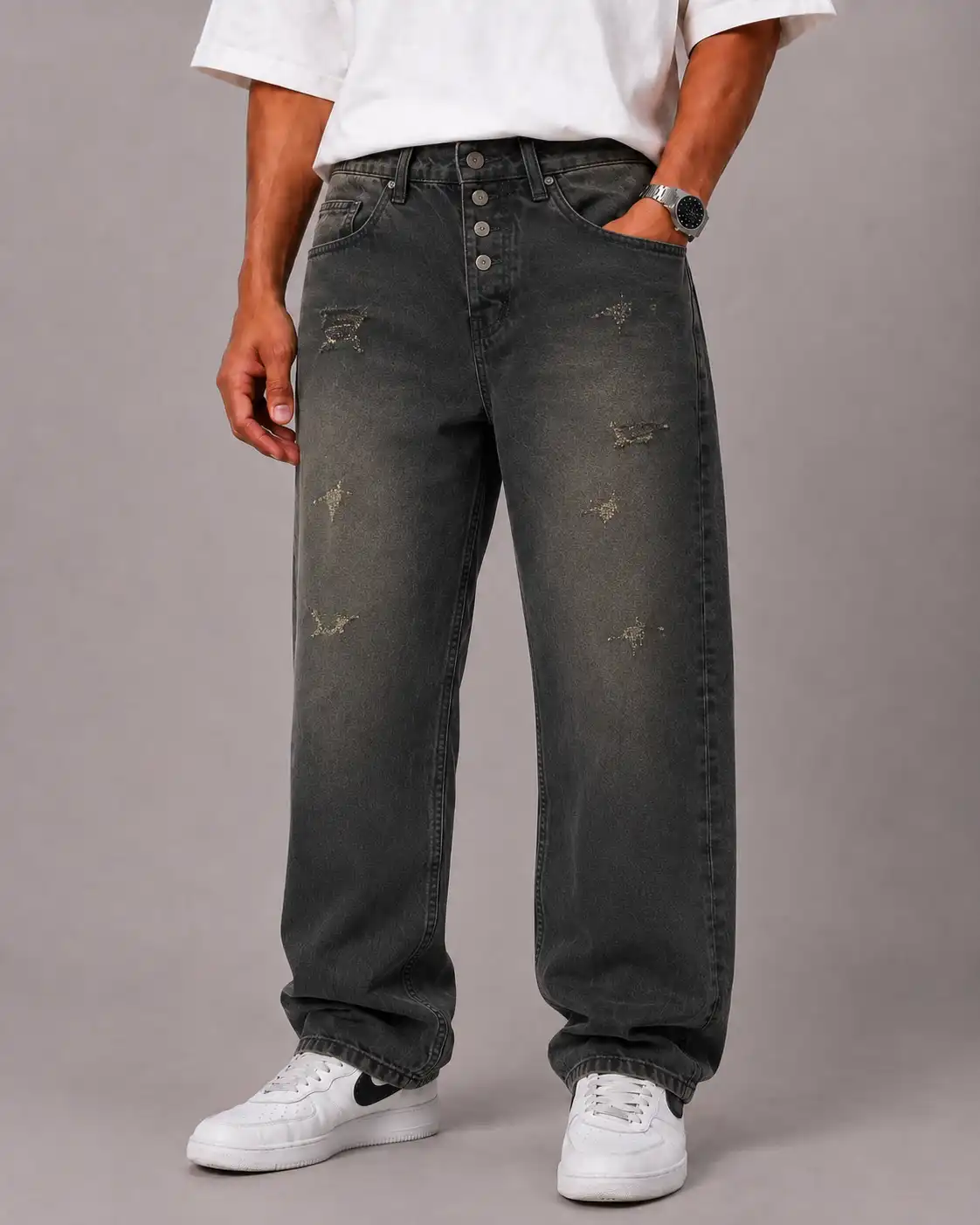 Mom-style-jeans-code-7174-heroshoop.webp شلوار جین مام استایل مشکی / کد 7174 - Image 1
