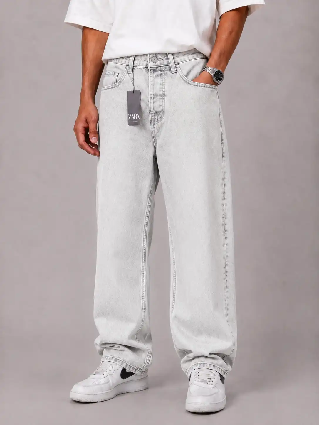 Mom-style-jeans-white-color-heroshoop.webp شلوار جین مام استایل / رنگ سفید / کد 3/28/1 - Image 1