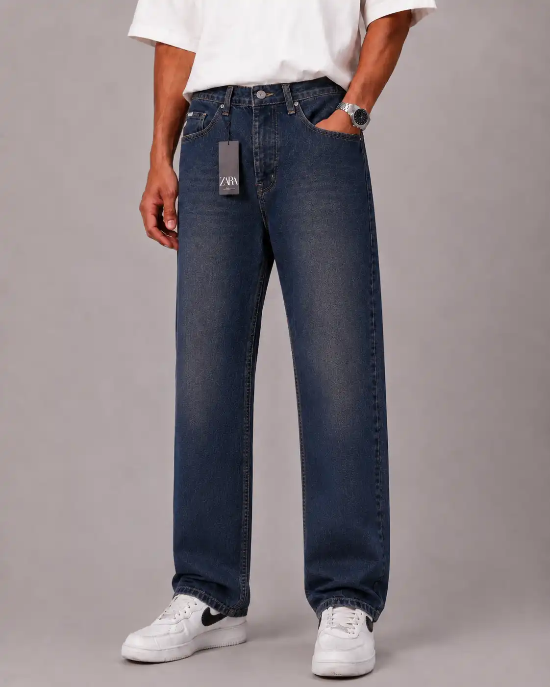 Regular-fit-jeans-heroshoop.webp شلوار جین راسته رگولار سایز بزرگ / کد 7102 - Image 1