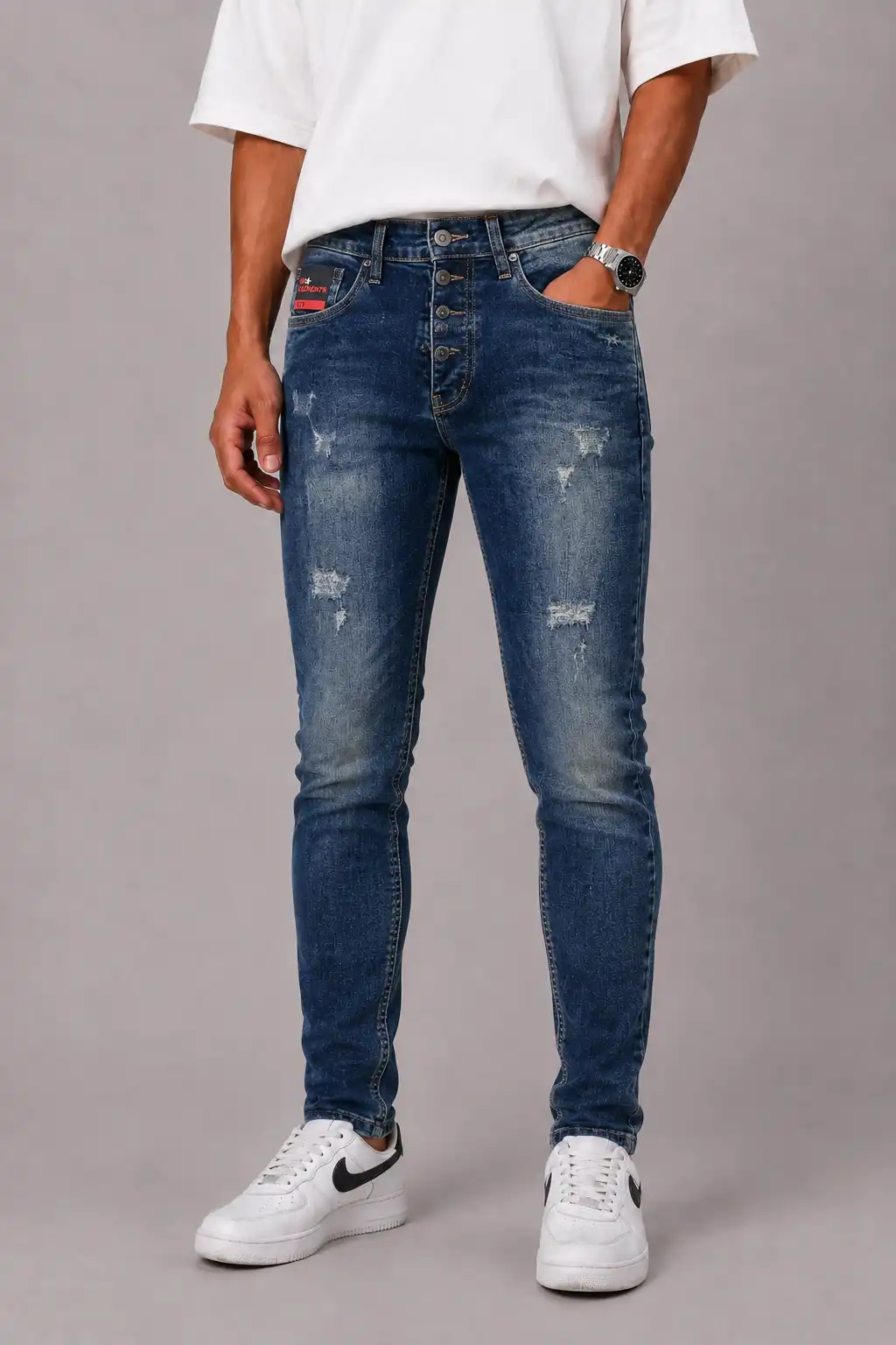Skinny-blue-jeans-white-denim-heroshoop.webp شلوار جین آبی اسکینی سنگشور سفید / کد 7/29/4 - Image 1