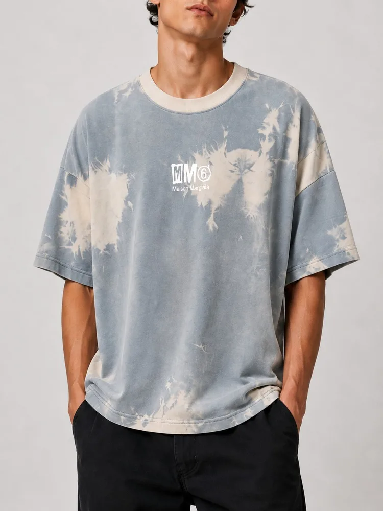 Watercolor-biscuit-design-sports-T-shirt-made-of-cotton-in-gray-blue-color-heroshoop.webp تیشرت اسپرت آبرنگی پارچه پنبه بیسکوییتی / رنگ آبی طوسی / 27141 - Image 1