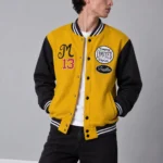 Boxy-fit-bomber-style-sweatshirt-with-embroidery-Orange-Brushed-3-thread-cotton-French-terry-www.heroshoop.com-view-1.webp