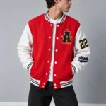 Boxy-fit-bomber-style-sweatshirt-with-embroidery-Red-Brushed-3-thread-cotton-French-terry-www.heroshoop.com-view-1.webp
